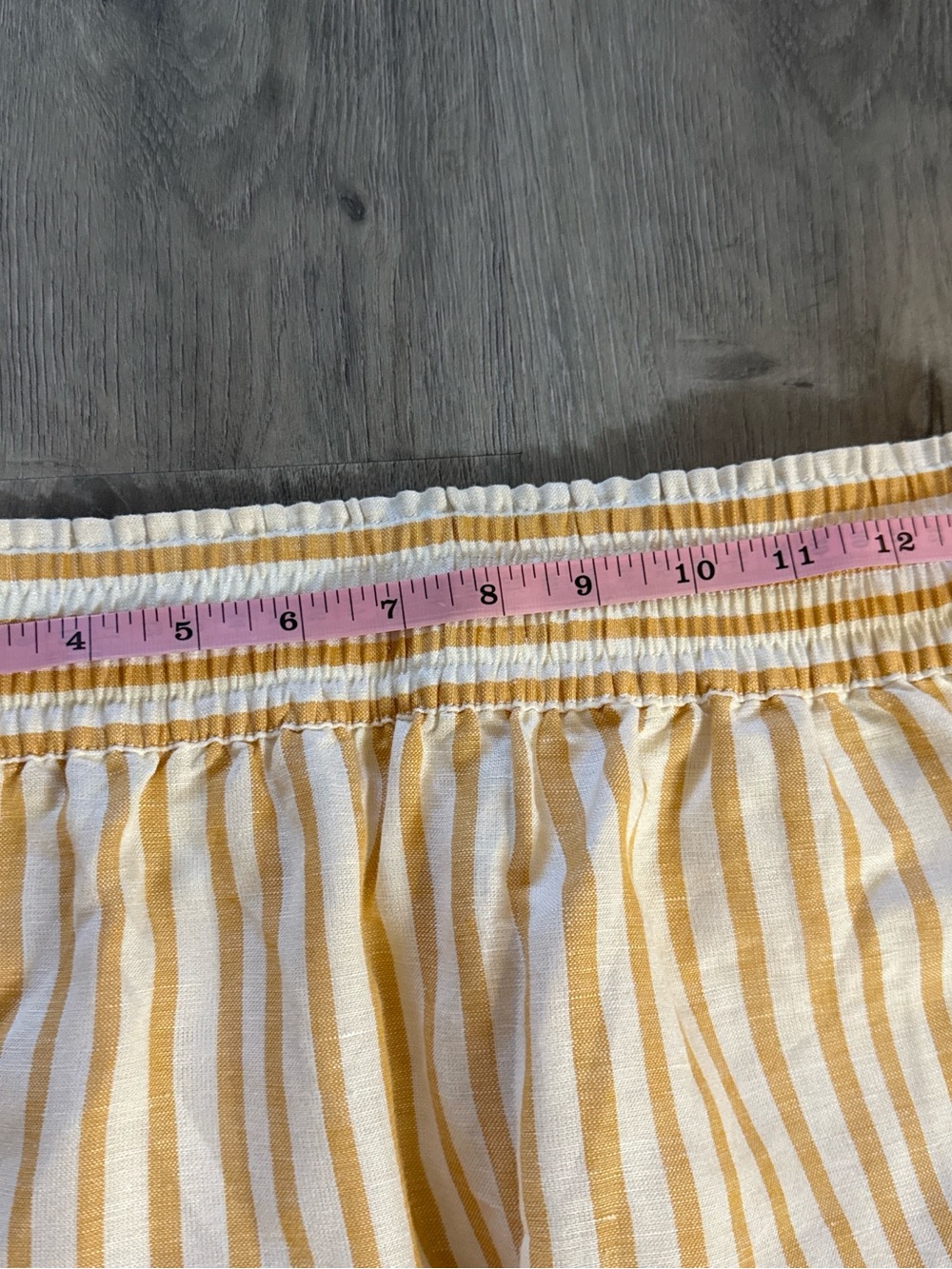 Madewell Yellow and White Striped Midi Skirt - Picture 4 of 5